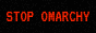 Stop Omarchy 88x31 button 2
